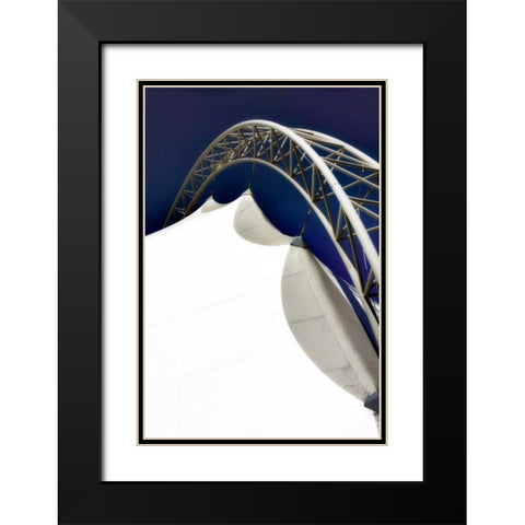 Geo Tent II Black Modern Wood Framed Art Print with Double Matting by Hausenflock, Alan