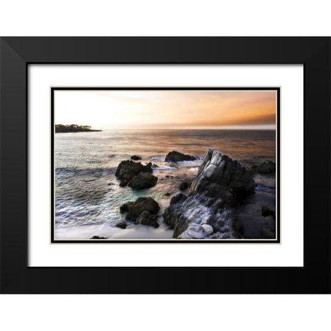 Lovers Point Sunset I Black Modern Wood Framed Art Print with Double Matting by Hausenflock, Alan