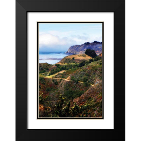 California Coast II Black Modern Wood Framed Art Print with Double Matting by Hausenflock, Alan