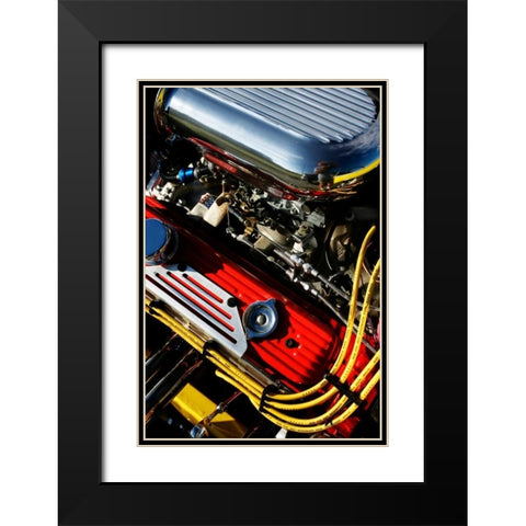 Hot Rod II Black Modern Wood Framed Art Print with Double Matting by Hausenflock, Alan