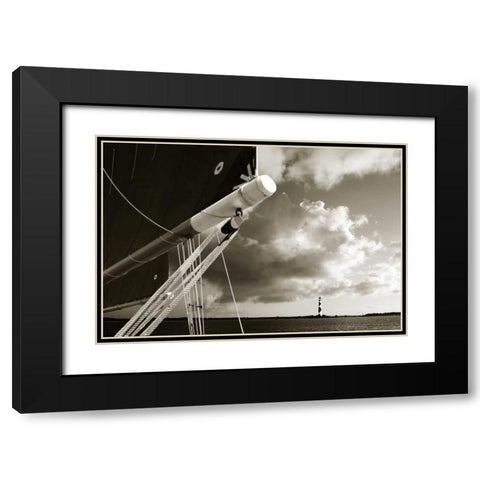 Past the Light I Black Modern Wood Framed Art Print with Double Matting by Hausenflock, Alan