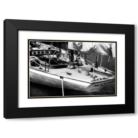 Manitou I Black Modern Wood Framed Art Print with Double Matting by Hausenflock, Alan