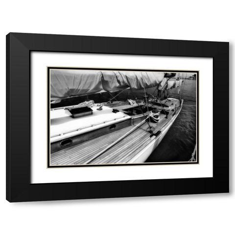 Manitou II Black Modern Wood Framed Art Print with Double Matting by Hausenflock, Alan