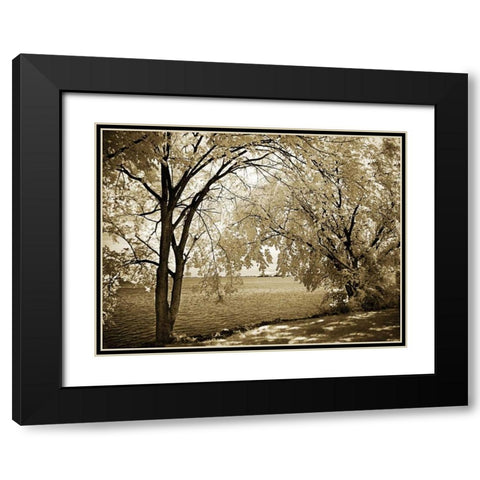 Hopewell Shores I Black Modern Wood Framed Art Print with Double Matting by Hausenflock, Alan