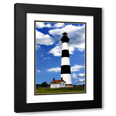 Bodie Island Light Black Modern Wood Framed Art Print with Double Matting by Hausenflock, Alan