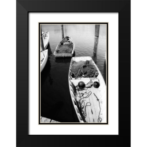 Skiffs I Black Modern Wood Framed Art Print with Double Matting by Hausenflock, Alan