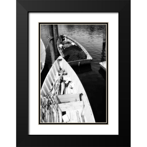 Skiffs II Black Modern Wood Framed Art Print with Double Matting by Hausenflock, Alan