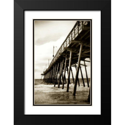 Triple S Pier I Black Modern Wood Framed Art Print with Double Matting by Hausenflock, Alan