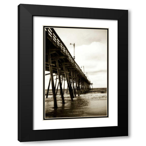 Triple S Pier II Black Modern Wood Framed Art Print with Double Matting by Hausenflock, Alan