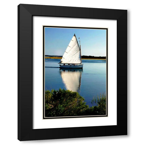 Friends on the Water Black Modern Wood Framed Art Print with Double Matting by Hausenflock, Alan