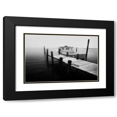 Waiting on the Fog I Black Modern Wood Framed Art Print with Double Matting by Hausenflock, Alan
