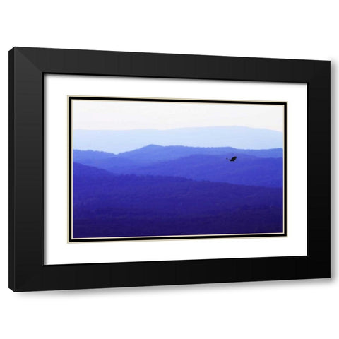 Blue Ridge I Black Modern Wood Framed Art Print with Double Matting by Hausenflock, Alan