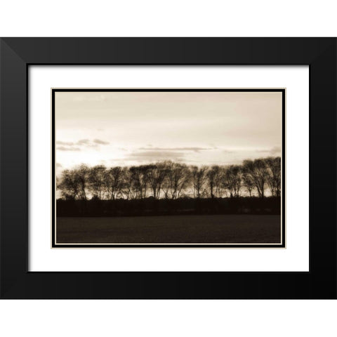 Winter Sunset II Black Modern Wood Framed Art Print with Double Matting by Hausenflock, Alan