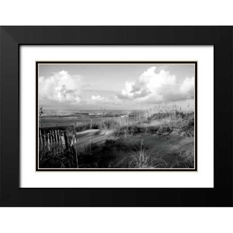 Dunes II Black Modern Wood Framed Art Print with Double Matting by Hausenflock, Alan