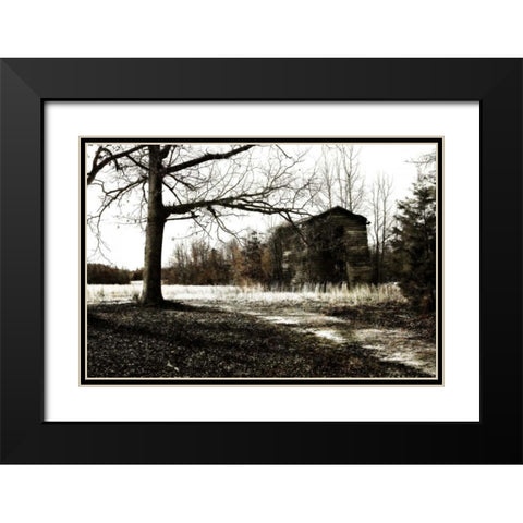 Yesterday II Black Modern Wood Framed Art Print with Double Matting by Hausenflock, Alan