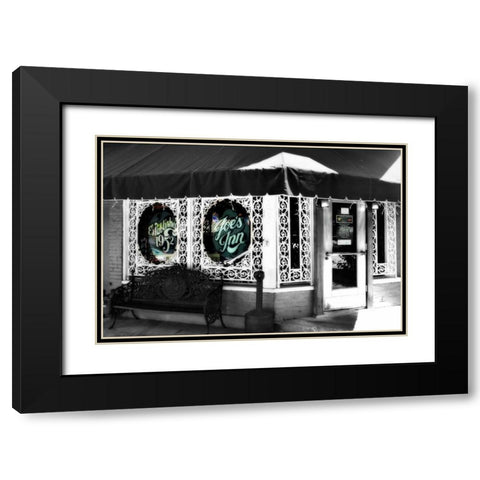 Neighborhood Diner III Black Modern Wood Framed Art Print with Double Matting by Hausenflock, Alan