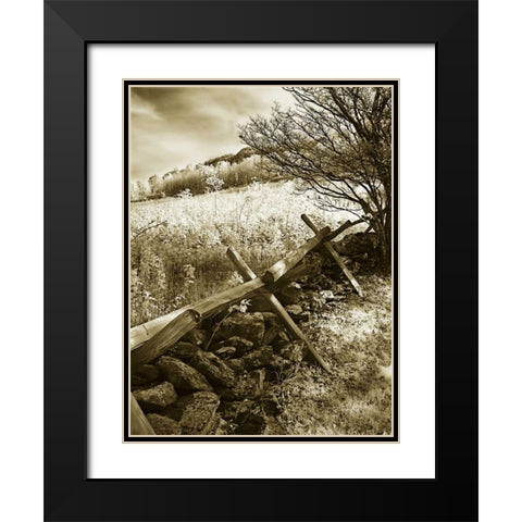 Autumn Ridge II Black Modern Wood Framed Art Print with Double Matting by Hausenflock, Alan