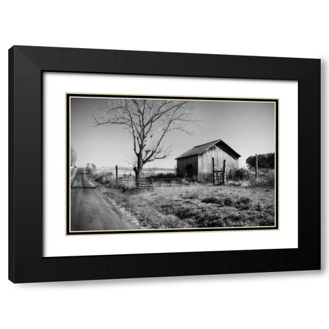 Rural Route VI32 II Black Modern Wood Framed Art Print with Double Matting by Hausenflock, Alan
