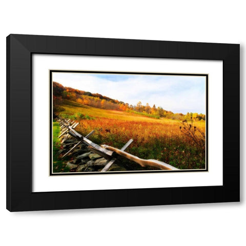 Fire Ridge I Black Modern Wood Framed Art Print with Double Matting by Hausenflock, Alan