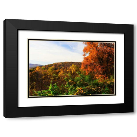 Rockfish Gap Black Modern Wood Framed Art Print with Double Matting by Hausenflock, Alan