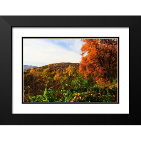Rockfish Gap Black Modern Wood Framed Art Print with Double Matting by Hausenflock, Alan