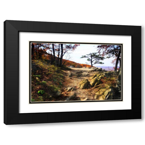 Stoney Ridge I Black Modern Wood Framed Art Print with Double Matting by Hausenflock, Alan
