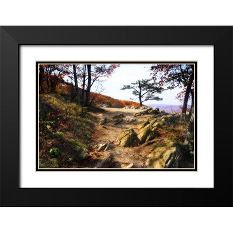 Stoney Ridge I Black Modern Wood Framed Art Print with Double Matting by Hausenflock, Alan