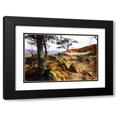 Stoney Ridge II Black Modern Wood Framed Art Print with Double Matting by Hausenflock, Alan