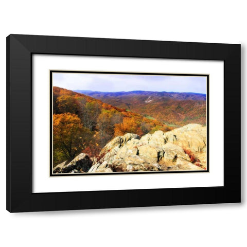 Wildcat Ridge IV Black Modern Wood Framed Art Print with Double Matting by Hausenflock, Alan