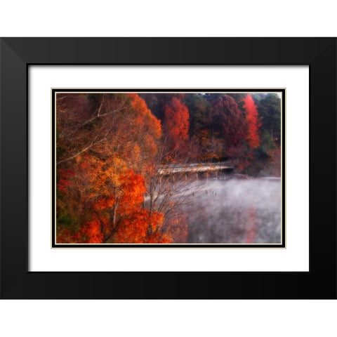 Cold Autumn Morning I Black Modern Wood Framed Art Print with Double Matting by Hausenflock, Alan