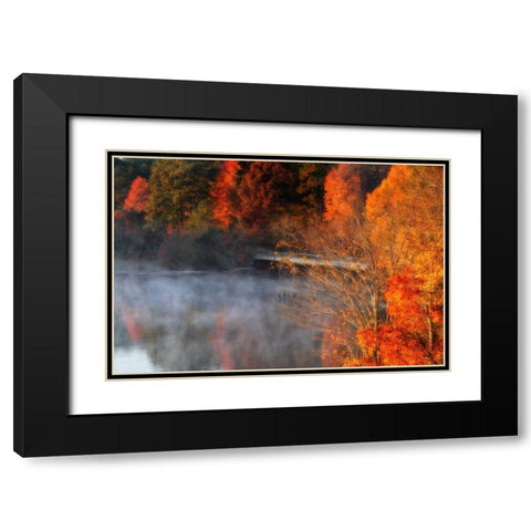 Cold Autumn Morning II Black Modern Wood Framed Art Print with Double Matting by Hausenflock, Alan