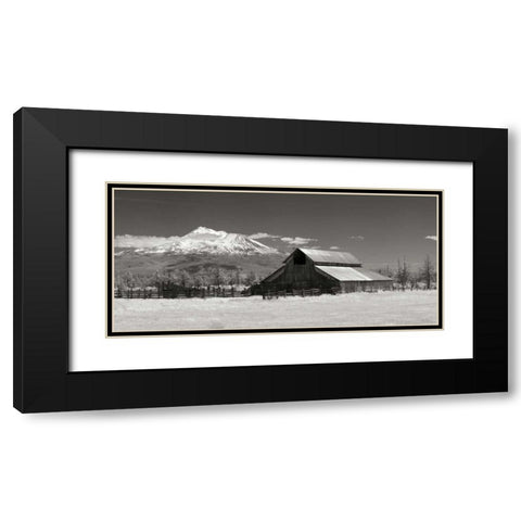 Mt. Shasta I Black Modern Wood Framed Art Print with Double Matting by Johnson, George