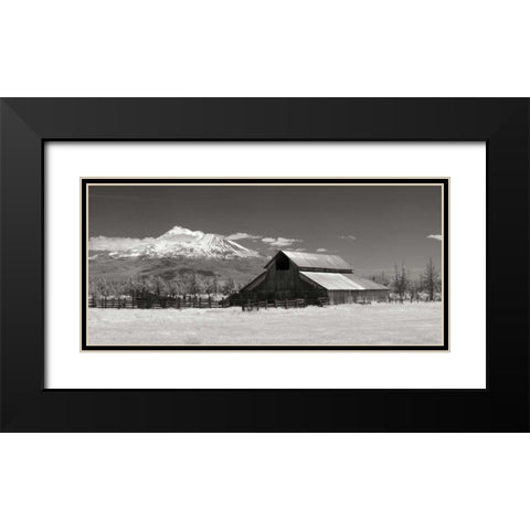 Mt. Shasta I Black Modern Wood Framed Art Print with Double Matting by Johnson, George