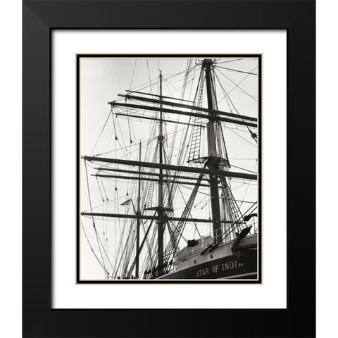 Star of India I Black Modern Wood Framed Art Print with Double Matting by Johnson, George