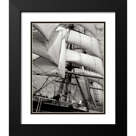Star of India II Black Modern Wood Framed Art Print with Double Matting by Johnson, George