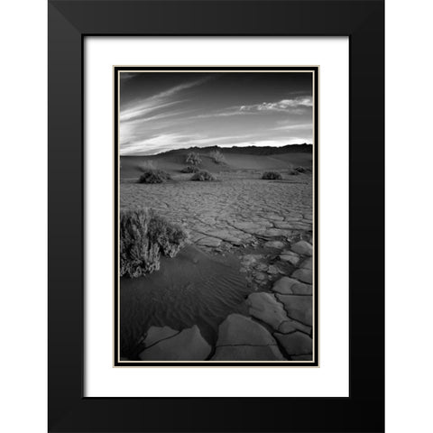 Death Valley Dunes II Black Modern Wood Framed Art Print with Double Matting by Johnson, George