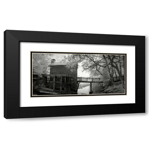 Stone Mountain Mill Black Modern Wood Framed Art Print with Double Matting by Johnson, George