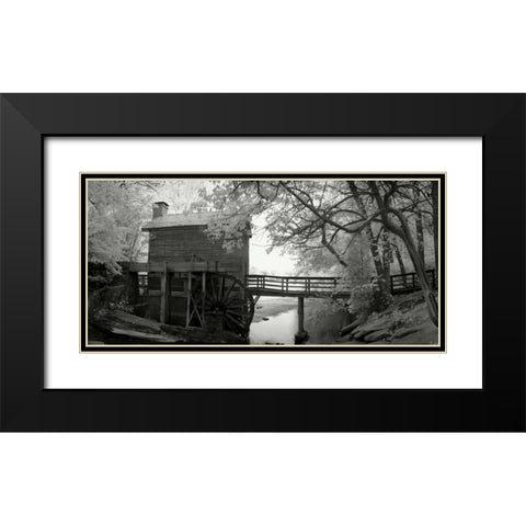 Stone Mountain Mill Black Modern Wood Framed Art Print with Double Matting by Johnson, George