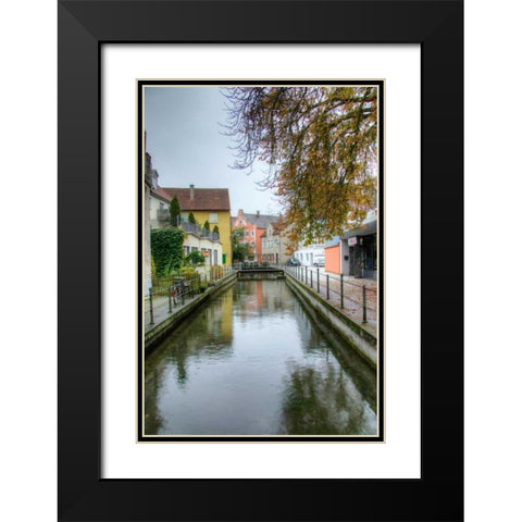 Memmingen II Black Modern Wood Framed Art Print with Double Matting by Johnson, George