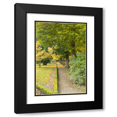 Wurzburg V Black Modern Wood Framed Art Print with Double Matting by Johnson, George