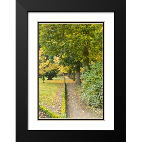 Wurzburg V Black Modern Wood Framed Art Print with Double Matting by Johnson, George