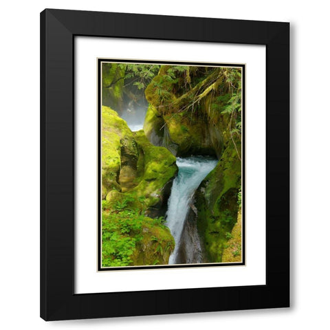 North Cascades NP V Black Modern Wood Framed Art Print with Double Matting by Johnson, George