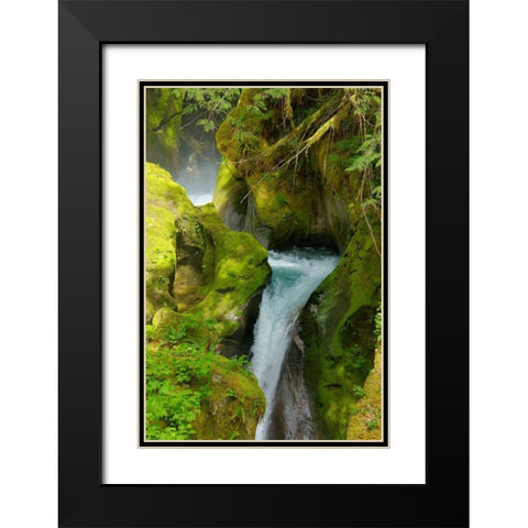 North Cascades NP V Black Modern Wood Framed Art Print with Double Matting by Johnson, George