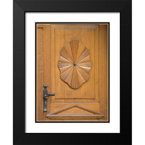 Durnstein Wood Door I Black Modern Wood Framed Art Print with Double Matting by Johnson, George