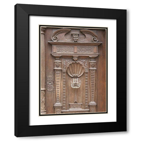Nordlingen Castle Door I Black Modern Wood Framed Art Print with Double Matting by Johnson, George