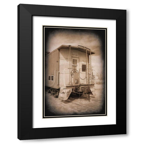 SP 374 Crummy Black Modern Wood Framed Art Print with Double Matting by Johnson, George