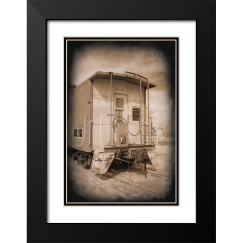 SP 374 Crummy Black Modern Wood Framed Art Print with Double Matting by Johnson, George