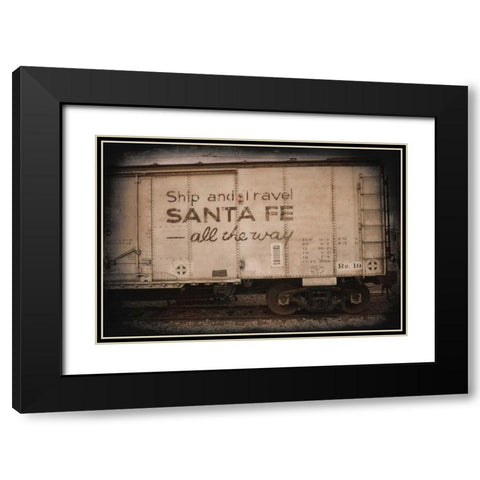 Santa Fe All the Way Black Modern Wood Framed Art Print with Double Matting by Johnson, George