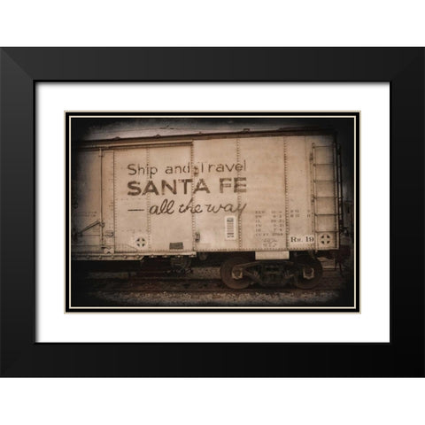 Santa Fe All the Way Black Modern Wood Framed Art Print with Double Matting by Johnson, George