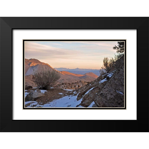 Desert I Black Modern Wood Framed Art Print with Double Matting by Kidd, Brian